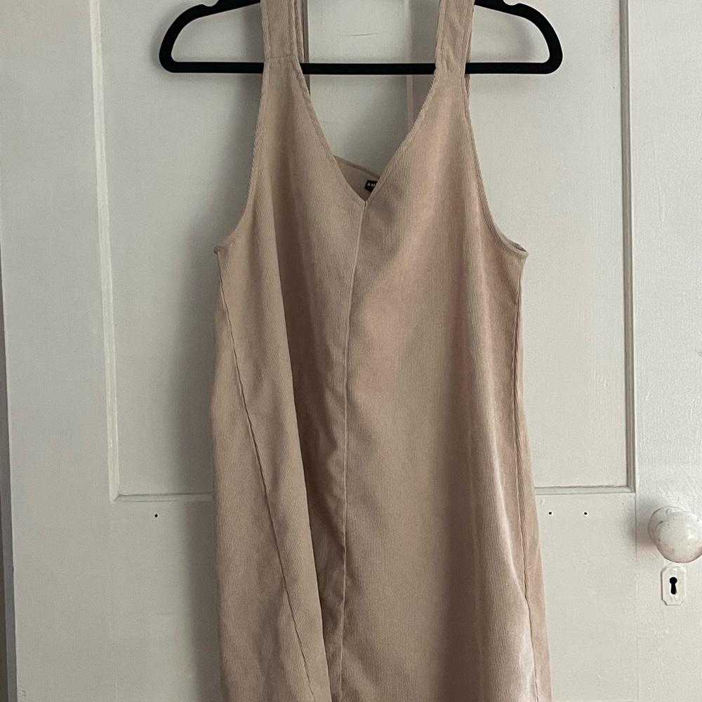Beige Sleeveless Dress